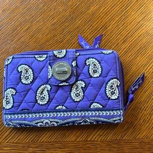 Vera Bradley purple paisley wallet